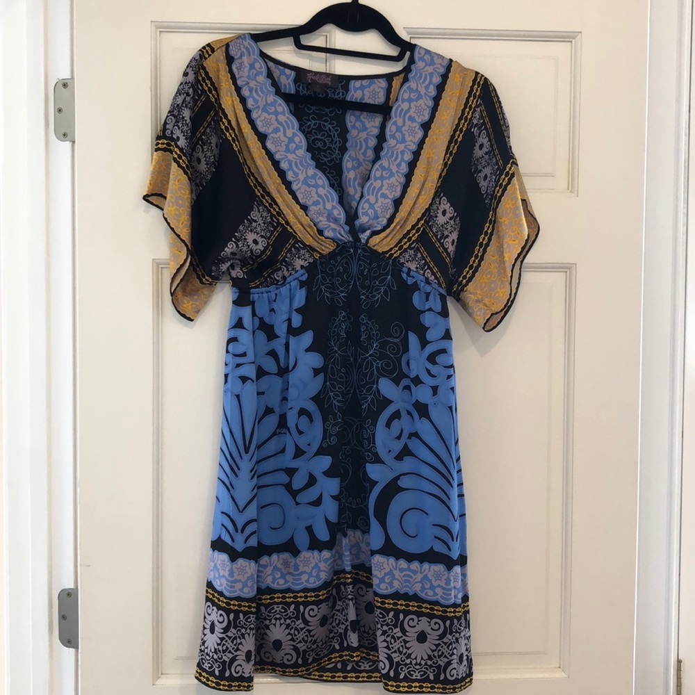 Dress 94%silk and 6%spandex